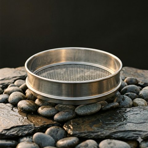 A stainless-steel classifier sieve