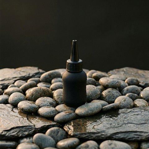 A snuffer bottle for lifting fine gold flakes