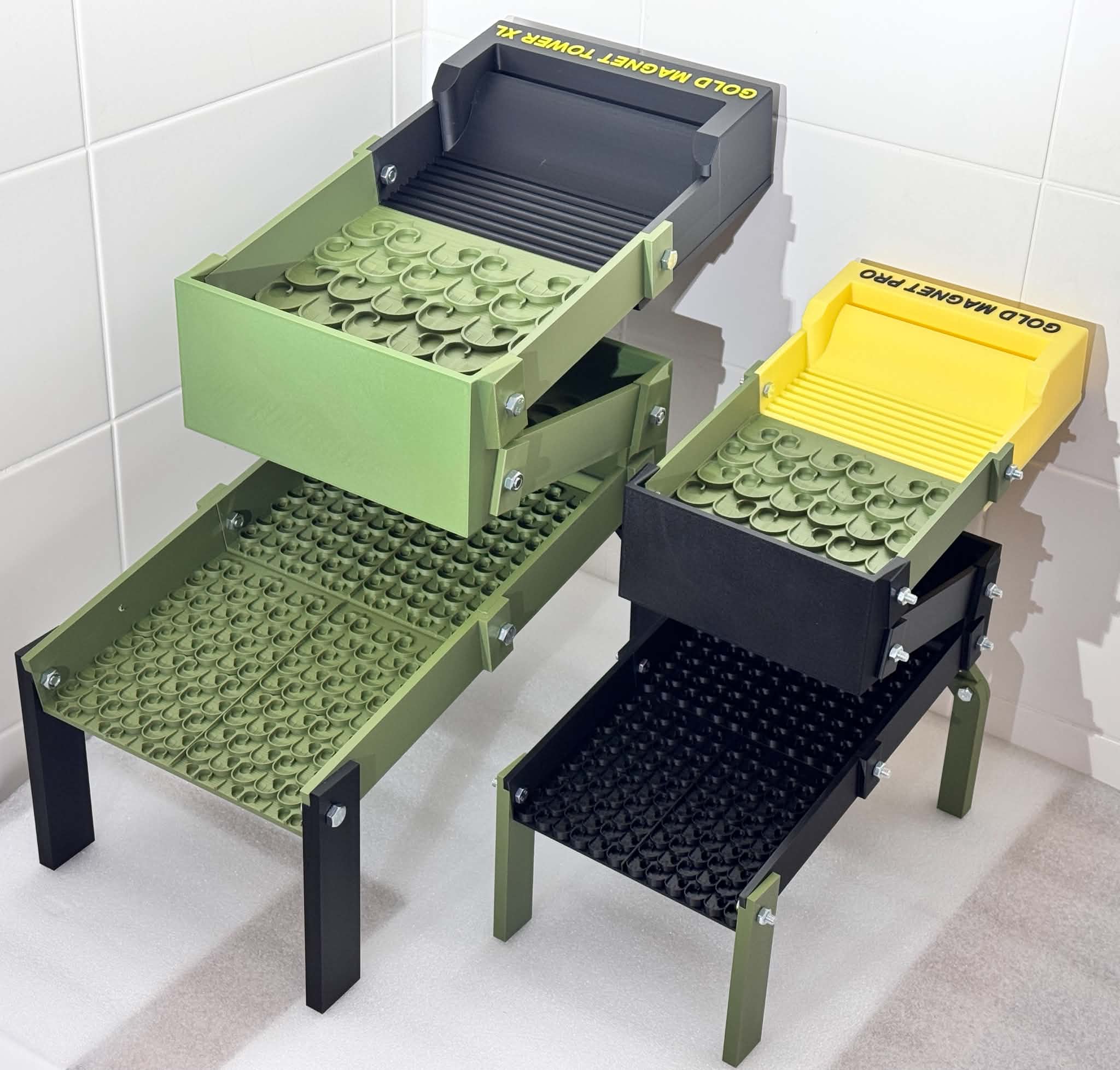 Gold Magnet Tower XL and Mega multi-deck sluices