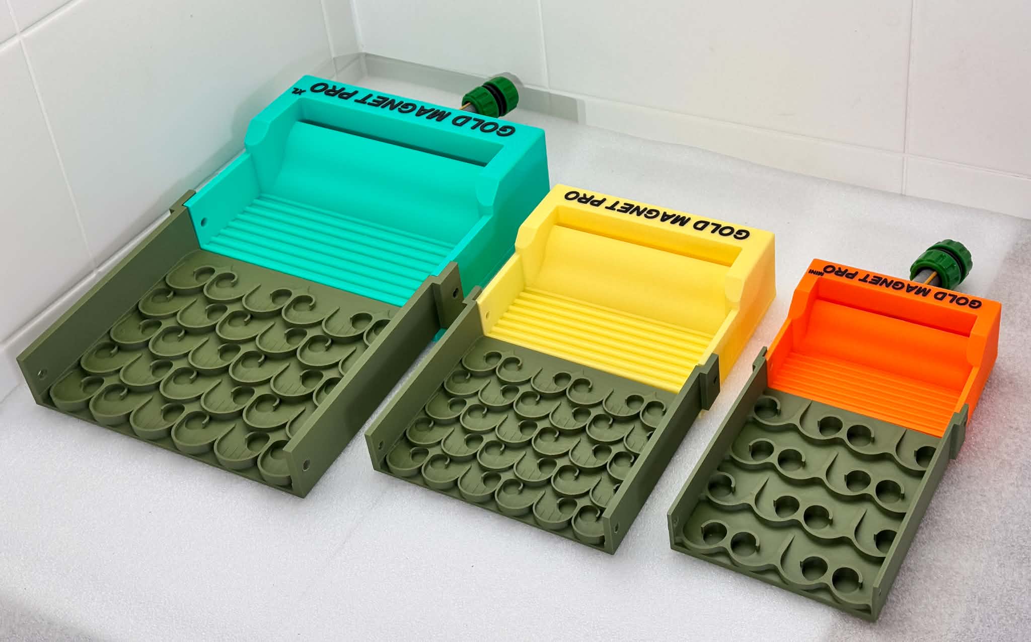 Gold Magnet UK Vortex and Dream Riffle fine-gold silicone matting