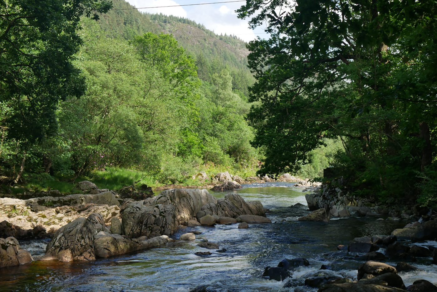 The Afon Mawddach in the Welsh gold belt, southern Snowdonia